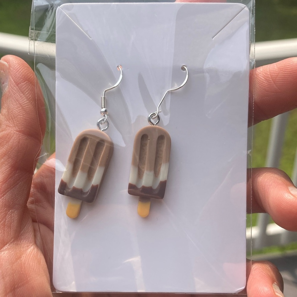 Handmade “Popsicle” earrings.